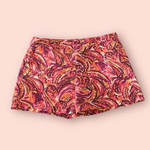 Women’s plus size high waist patterned shorts size 18